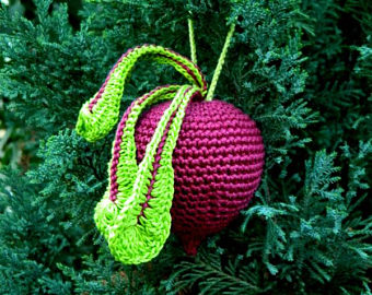 Beet christmas tree ornament