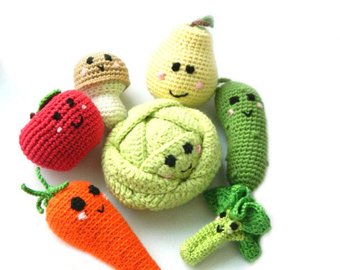 Crochet baby rattles