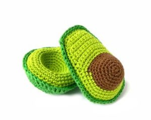 avocado baby rattle toy