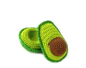 avocado baby rattle