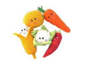 Crochet fruits