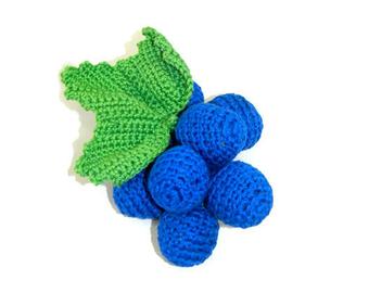 Grape baby rattle