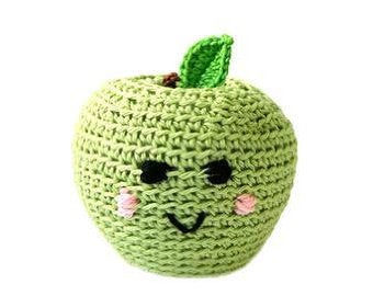 Crochet green apple