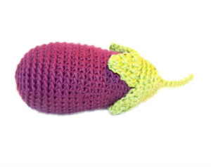 Crochet eggplant