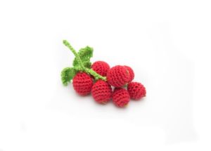 Crochet berries red currant Organic toy 1pcs