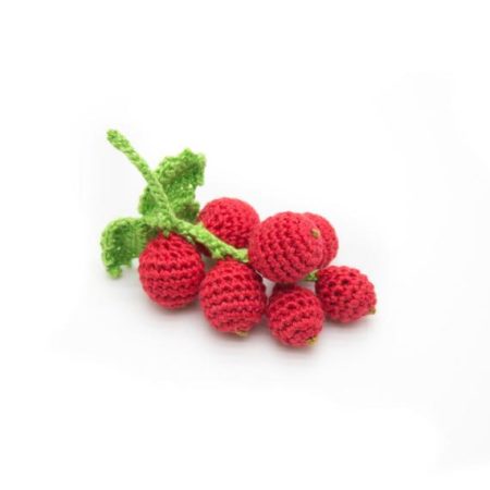 Crochet berries red currant Organic toy 1pcs